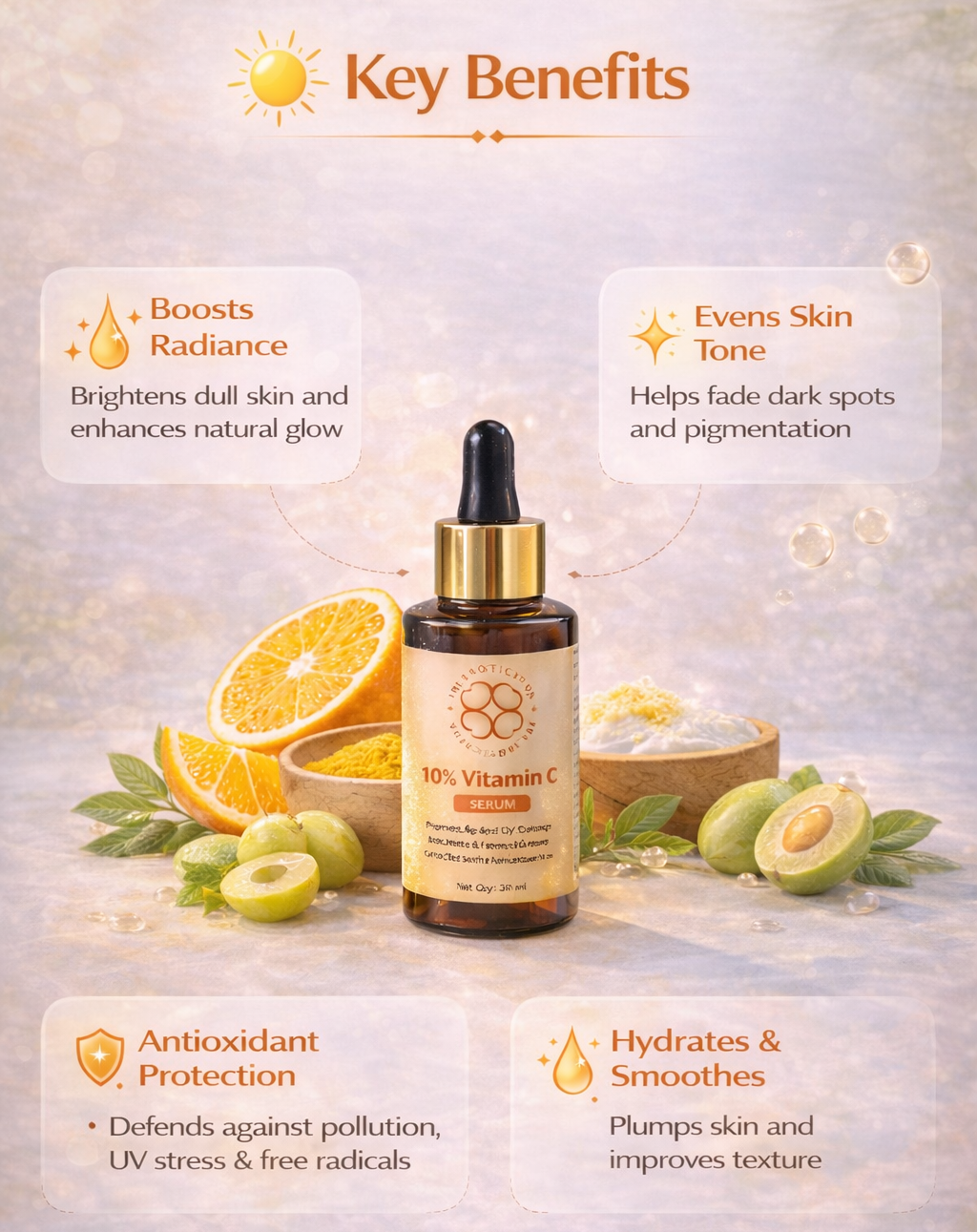 10% Vitamin C Serum for Indian skin pigmentation — The Exotic Veda results