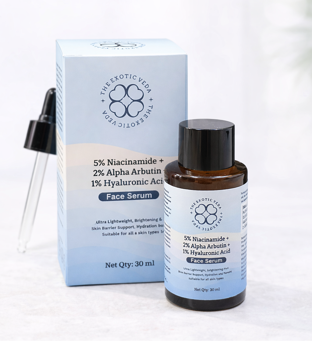 The Exotic Veda Niacinamide 5% + Alpha Arbutin 2% Serum 30ml